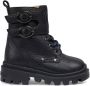 Gucci Kids Double G-embossed leather boots Black - Thumbnail 2
