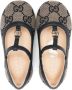 Gucci Kids Double G leather ballerina shoes Blue - Thumbnail 3