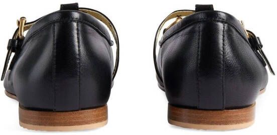 Gucci Kids horsebit-detail buckled loafers Black