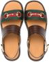 Gucci Kids Horsebit Web sandals Brown - Thumbnail 3