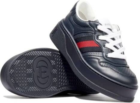 Gucci Kids House Web chunky sneakers Blue