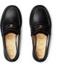 Gucci Kids Interlocking G Web leather loafers Black - Thumbnail 4