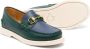 Gucci Kids plain leather loafers Green - Thumbnail 2