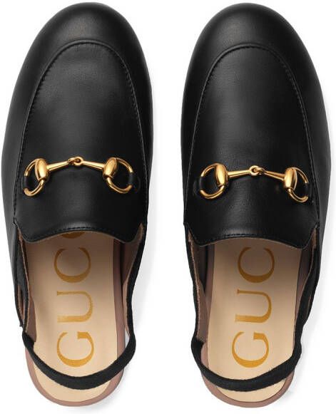 Gucci Kids slingback slippers Black