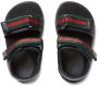 Gucci Kids Toddler leather sandal with Web straps Black - Thumbnail 3