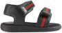 Gucci Kids Toddler leather sandal with Web straps Black - Thumbnail 5