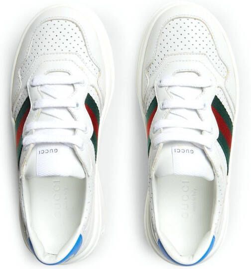 Gucci Kids Web detail chunky sneakers White