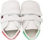 Gucci Kids Web-detailing leather sneakers White - Thumbnail 3