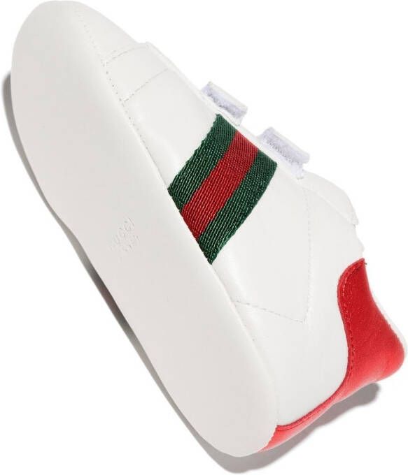 Gucci Kids Web-stripe low-top sneakers White