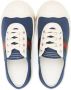 Gucci Kids Web-trim canvas sneakers Blue - Thumbnail 3