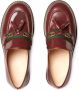 Gucci Kids Web-trim leather loafers Red - Thumbnail 4