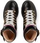 Gucci Leather ankle boot with Sylvie Web Black - Thumbnail 4