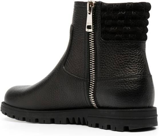 Gucci leather ankle boots Black