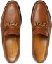 Gucci logo-chain leather loafers Brown - Thumbnail 4