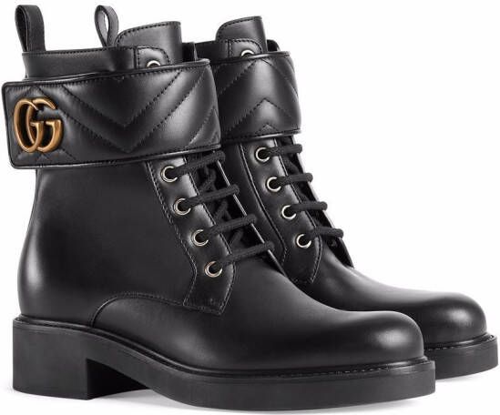 Gucci Double G-plaque ankle boots Black