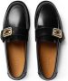 Gucci logo-plaque leather loafers Black - Thumbnail 4