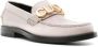Gucci logo-plaque leather loafers White - Thumbnail 2