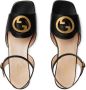 Gucci Interlocking G-logo leather sandals Black - Thumbnail 3