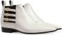 Gucci pointed side buckle ankle boots White - Thumbnail 2