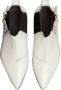 Gucci pointed side buckle ankle boots White - Thumbnail 4