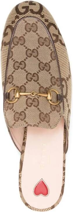 Gucci Princetown panelled slippers Neutrals