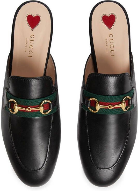 Gucci Princetown leather mules Black