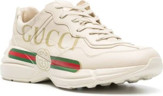 Gucci Rhyton logo-print sneakers White
