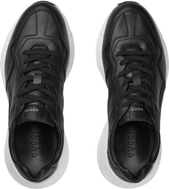 Gucci Rhyton low-top lace-up sneakers Black