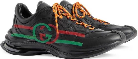 Gucci Run lace-up sneakers Black