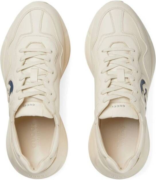 Gucci Rhyton lace-up sneakers White