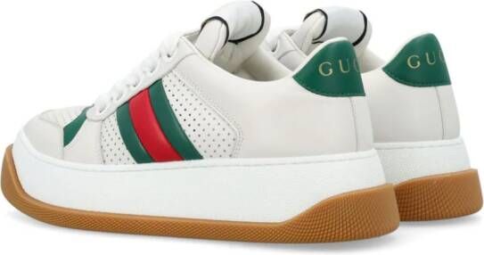 Gucci Screener lace-up leather sneakers White