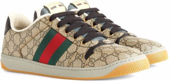 Gucci Screener canvas sneakers Neutrals