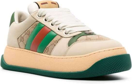 Gucci Screener leather sneakers Neutrals