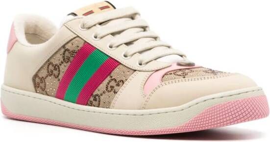 Gucci Screener panelled sneakers Neutrals