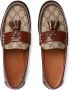 Gucci tassel-detail GG canvas loafers Brown - Thumbnail 4