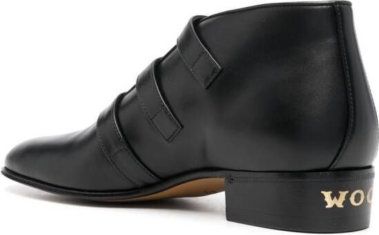 Gucci triple-buckle ankle boots Black