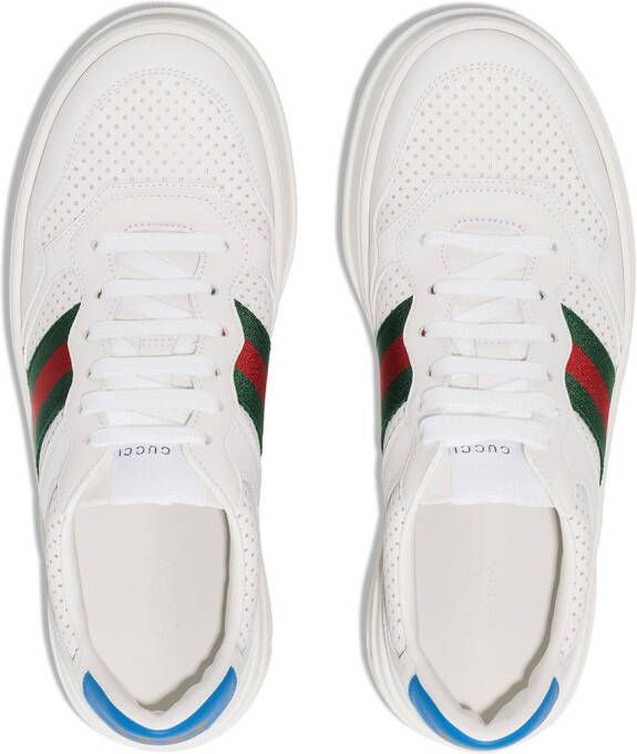 Gucci Web-stripe low-top sneakers White