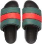 Gucci Web-Stripe open-toe slides Green - Thumbnail 4
