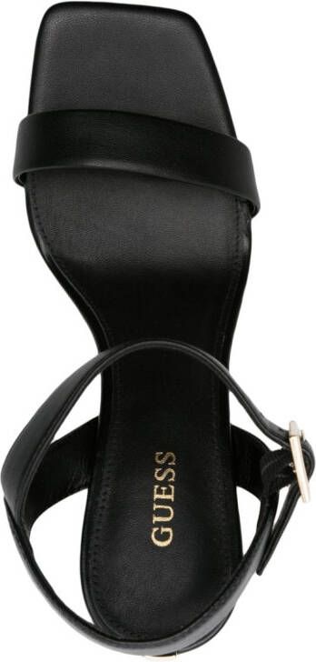 GUESS USA Alibi 105mm faux-leather sandals Black