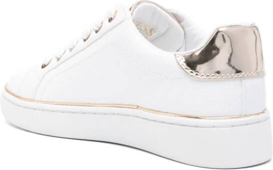 GUESS USA Beckie logo-lettering sneakers White