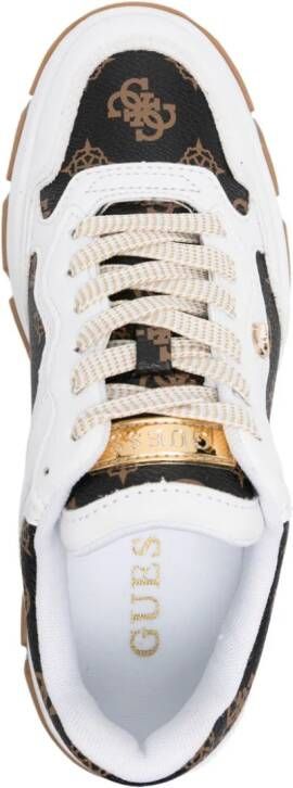 GUESS USA Brecky logo-print sneakers Brown