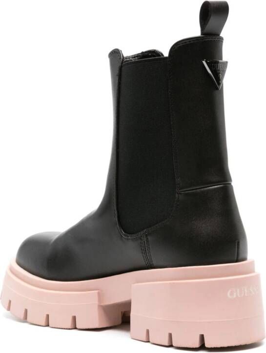 GUESS USA Charlotte chunky leather boots Black