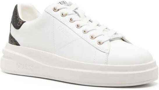 GUESS USA Elbina leather sneakers White