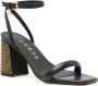 GUESS USA Gelectra 95mm leather sandals Black - Thumbnail 2