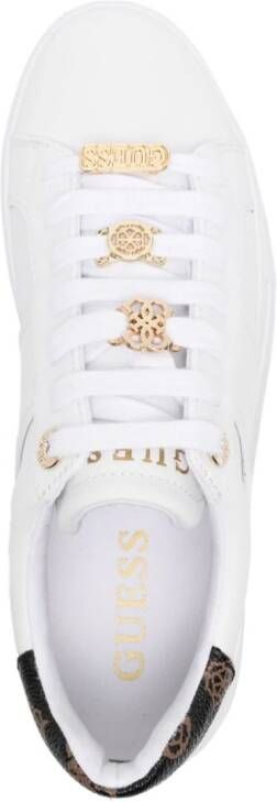 GUESS USA Giella logo-charms sneakers White