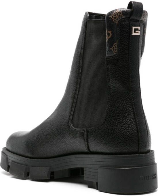 GUESS USA Madla logo-plaque boots Black