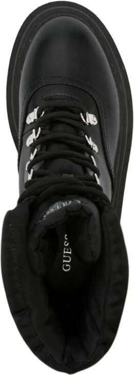 GUESS USA Vaney lace-up combat boots Black
