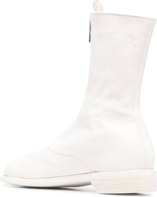 Guidi 310 zip-up ankle boots White