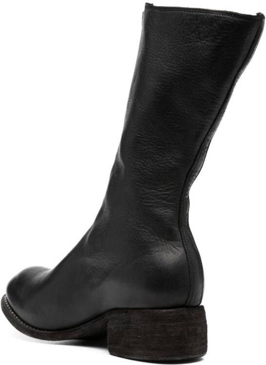 Guidi 40mm zip-up knee-length boots Black