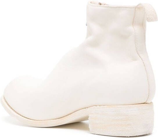 Guidi 45mm leather ankle boots White